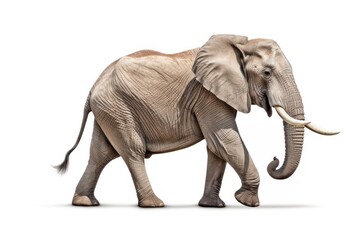 Obraz premium Walking elephant wildlife animal mammal.