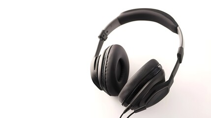 A pair of headphones with a black headband