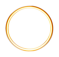 Circular light ring on a transparent background. isolated background.