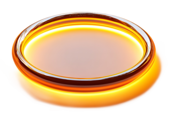 Circular light ring on a transparent background. isolated background.