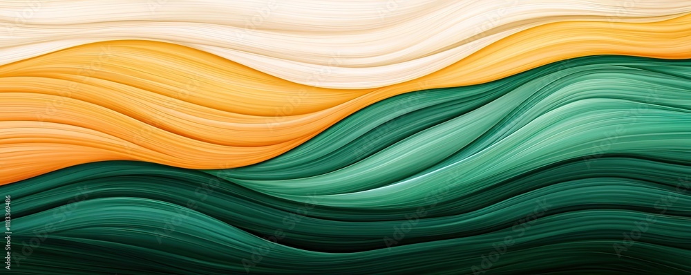 Poster scenery abstract background idea. abstract wave patterns in vibrant colors creating a soothing visua