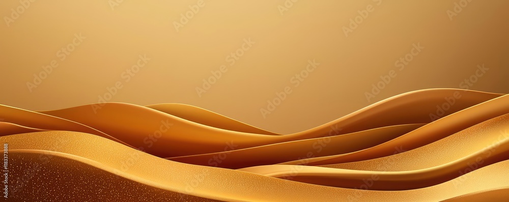 Poster gold abstract background concept. abstract golden waves creating a serene and elegant visual backgro