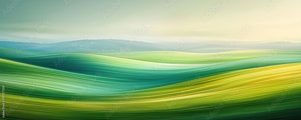 Aufkleber scenery abstract background idea. serene rolling hills with gentle curves and soft colors in a tranq