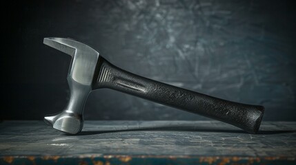 A Hammer Positioned on a Clean Surface