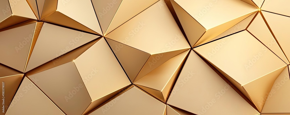 Poster gold abstract background concept. abstract geometric pattern with elegant golden shapes and reflecti