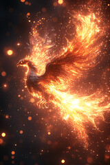 Dark aerial phoenix fantasy