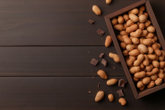 Rustic Tray of Peanut Clusters Celebrate National Peanut Cluster Day, Thanksgiving, and Christmas with Artisanal Dessert Elegance