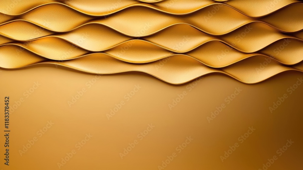 Aufkleber gold abstract background concept. abstract wavy texture in golden hues creating a visually striking 