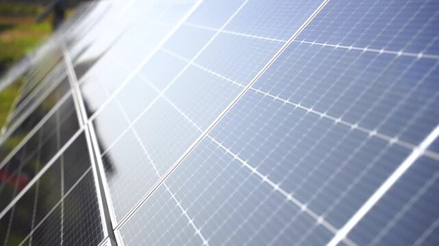 Solar panel(solar cell) follow sun systems, alternative energy to conserve the world is power photovoltaic module for clean electric production to green energy and renewable energy.