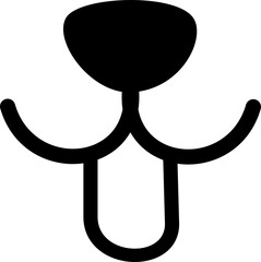 Cartoon nose and mouth