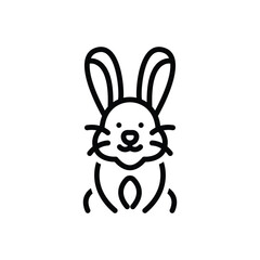 Blackline icon for rabbit