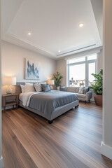 Fototapeta premium 住宅イメージ モダンな寝室