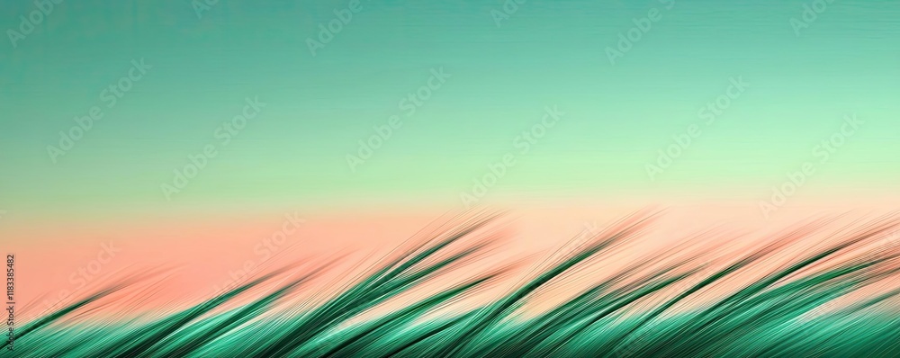 Canvas Prints Scenery abstract background idea. Abstract view of grass waving gently in soft pastel tones, evoking tranquility and calm.