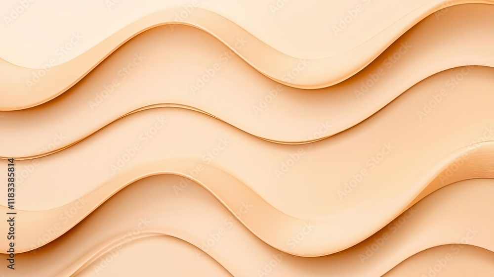 Poster gold abstract background concept. abstract texture with soft waves in gentle peach tones for creativ
