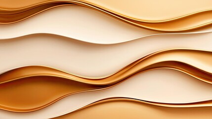 Obraz premium Gold abstract background concept. Abstract wave patterns in soft textures and warm tones create visual harmony and elegance.