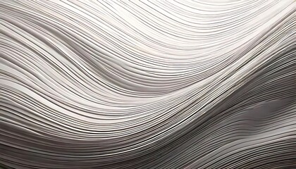 an abstract image of flowing, undulating, white and gray lines.