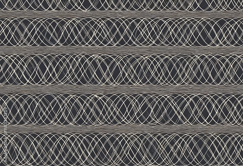 Poster abstract seamless pattern with intertwined, textured lines. this image features a sophisticated abst