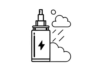 Icon set, no smoking symbol, circular design, stylized hand holding cigarette, crossed out symbol, black and white version, blue version, green version, pink version, minimalist graphics, vector illus