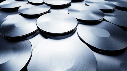 Brushed steel surface in sleek gray tones, polished and smooth 