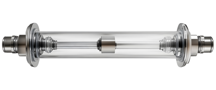 Clean and detailed damper isolated on a transparent background