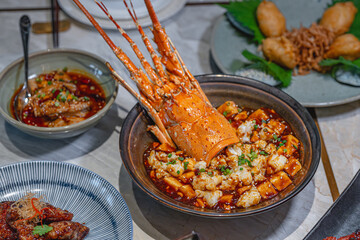 Spicy Lobster Asian Cuisine Delight