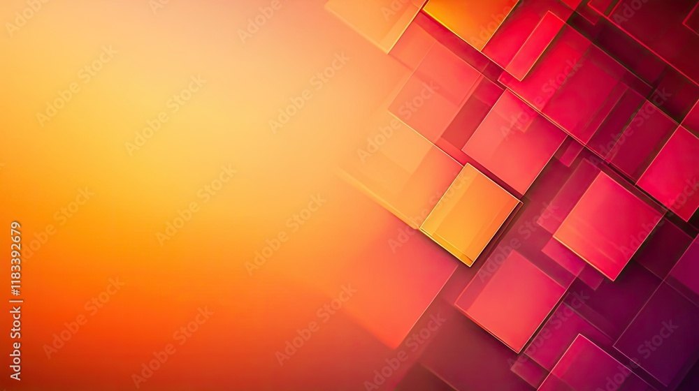 Aufkleber matrix abstract background concept. a vibrant abstract background featuring colorful geometric shape