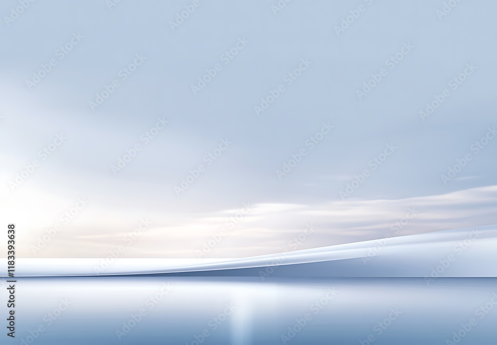 Canvas Prints Light blue gradient background, soft and light