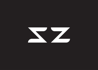 SZ letter logo and initial logo design