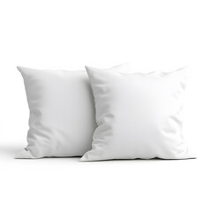 Soft white pillows with subtle texture, perfect for home decor and comfort