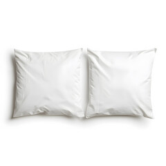 Naklejka premium Soft white pillows for minimalist decor, perfect for comfort and style