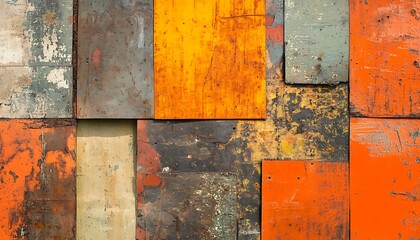 Naklejka premium Rustic Orange Textured Background, golden orange background