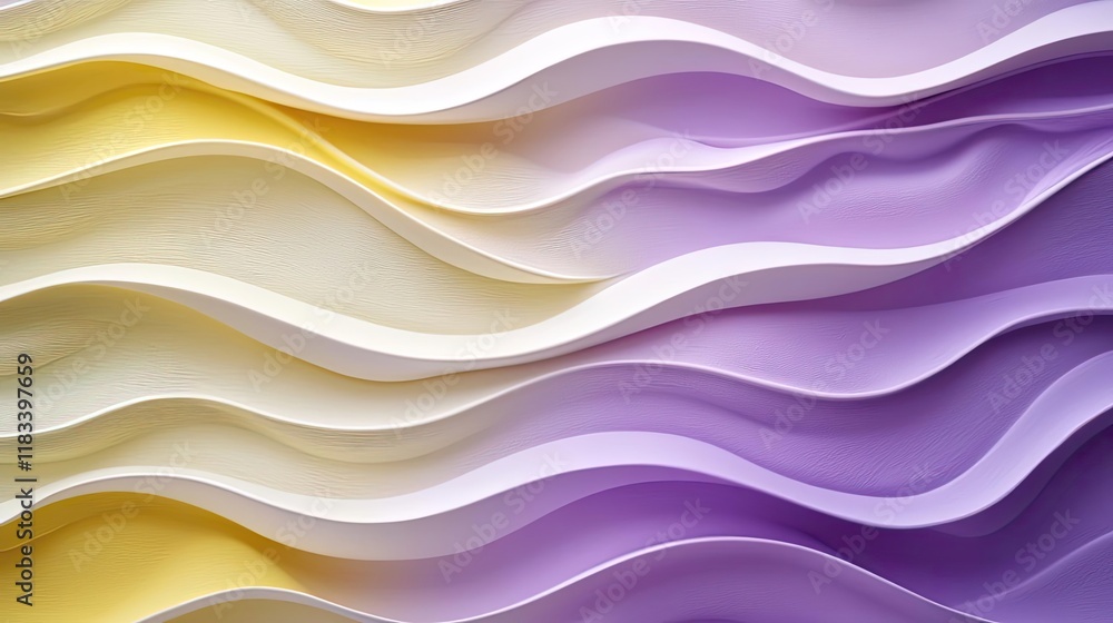 Poster layer abstract background concept. soft waves of pastel colors create a serene and modern abstract b