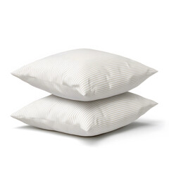 Soft striped pillows in neutral tones, perfect for home decor and comfort