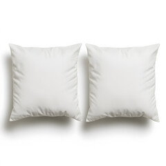 Soft white pillows with plush textures, perfect for comfort and style