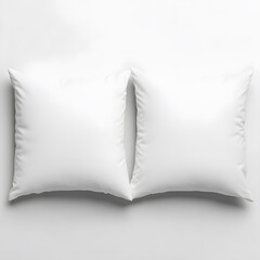 Soft white cushions with simple border, perfect for any decor