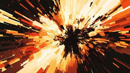 Abstract Explosion of Light and Color in Dynamic Patterns Creating Vibrant Energy Surges and Visual Impact for Creative Digital Art and Background Use