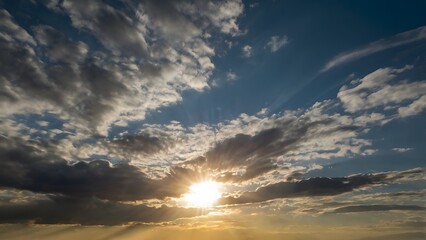 Fototapeta premium sunset in the sky