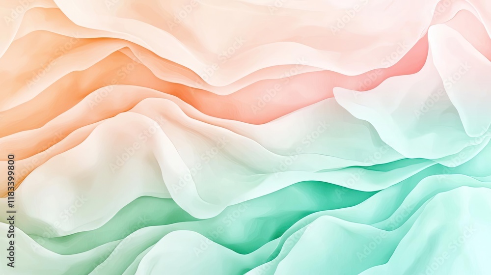 Aufkleber watercolor abstract background idea. soft, flowing abstract background in pastel colors creating a s