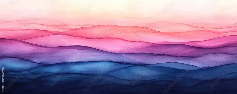 Poster watercolor abstract background idea. abstract waves in pastel colors create a soothing and calming v
