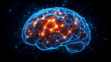 Fototapeta premium Abstract depiction of ambient intelligence, featuring soft neural patterns, invisible AI systems, and harmonious integration of technology into everyday spaces