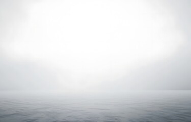 Abstract White background, gray fog in the foreground