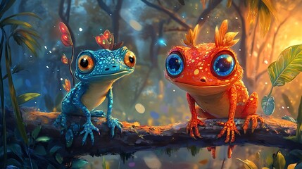 Playful and vibrant imaginary creatures in children's animation