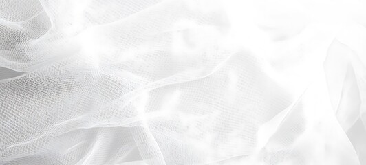 Fototapeta premium White tulle fabric texture background