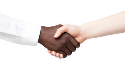 Close-up of two people shaking hands in a professional and formal setting, symbolizing partnership, agreement, and mutual respect in business or cooperation	