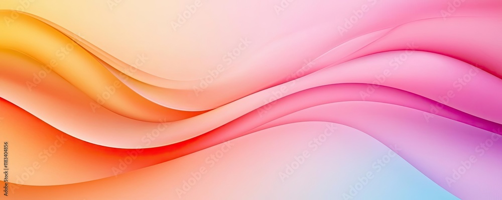 Aufkleber watercolor abstract background idea. a vibrant wave pattern featuring smooth transitions of colors i