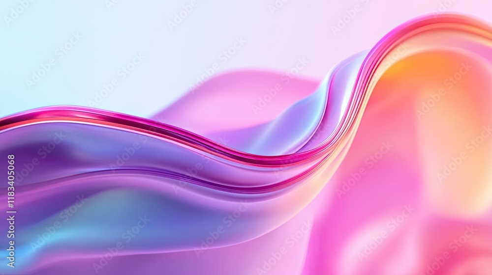 Poster watercolor abstract background idea. vibrant abstract waves create a smooth, flowing design with sof