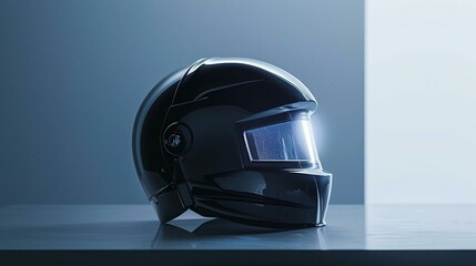 Protective Welding Helmet Against Neutral Background