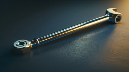 Precision Torque Wrench Against Neutral Background