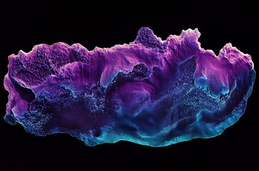 A dark blue and purple watercolor wash abstract background