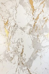 Obraz premium Luxurious White Marble Texture Background with Golden Metallic Veins and Gray Details